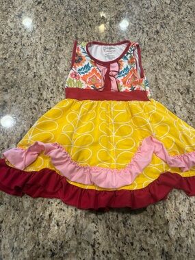 💖 Sz3/4T Ruffles By Tutu and Lulu Floral Dress Top 💖